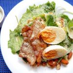 Bacon and Spinach Salad - bacon ranch salad, bacon salad with ranch dressing