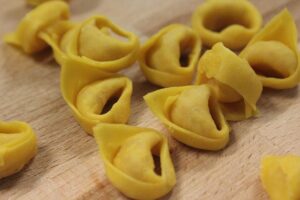 Tortellini is a stuffed pasta shape