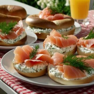 Smoky Salmon Bagels