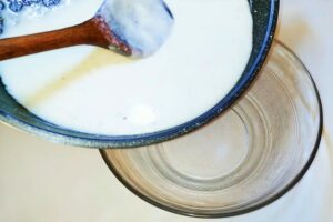 cooked white sauce