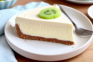 Kiwified Delight. No-Bake Cheesecake