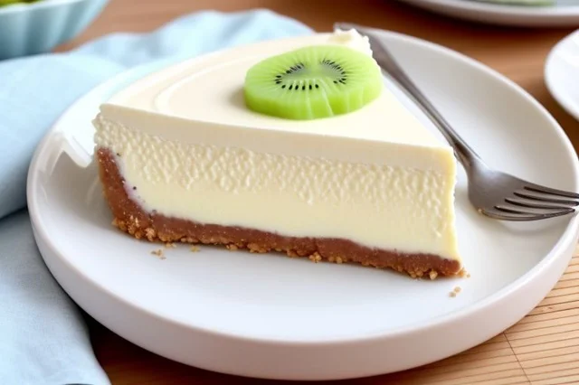 Kiwified Delight. No-Bake Cheesecake