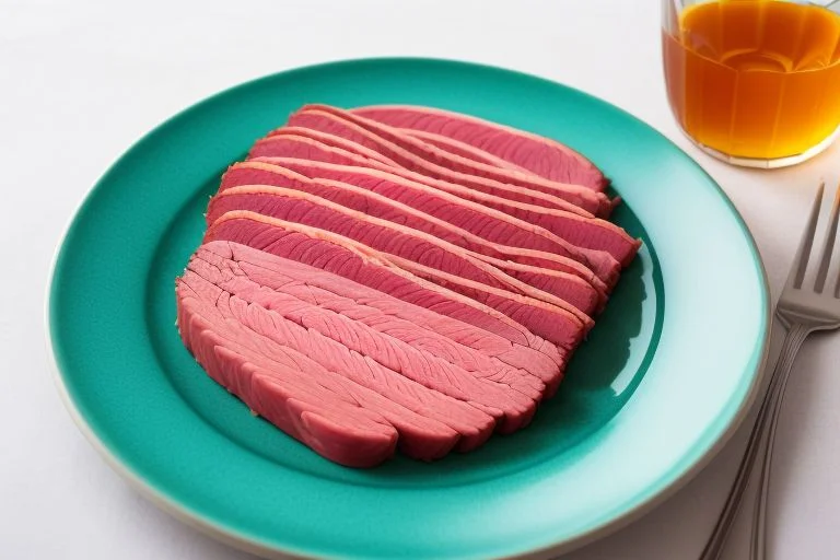 sliced corned silverside