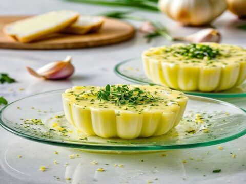 dish of garlic butter